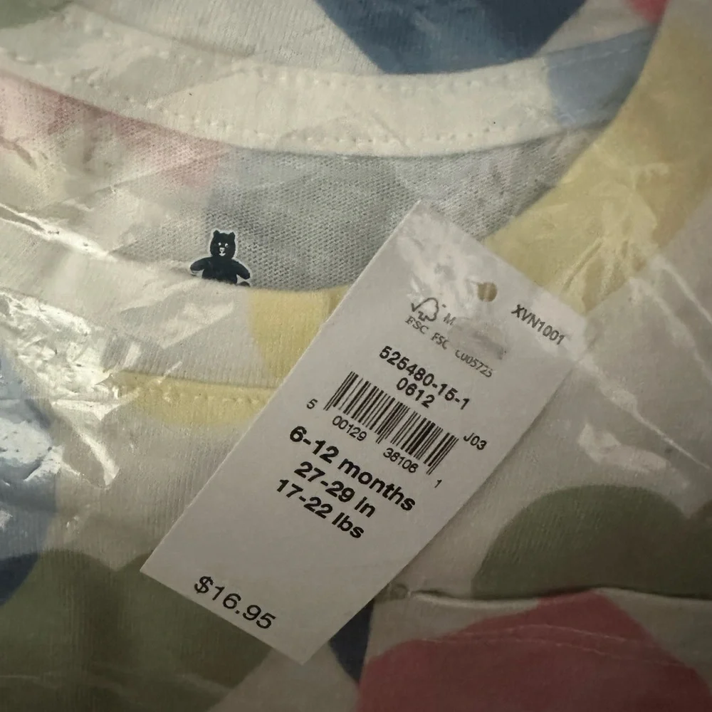 GAP Kids Long Sleeve Shirt with Heart Pattern